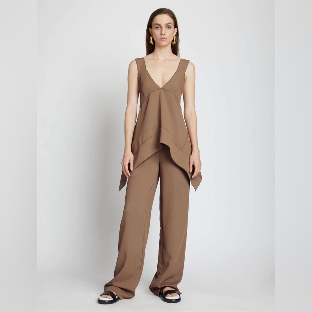 Proenza brown top size 6 worn 1x pre-owned.